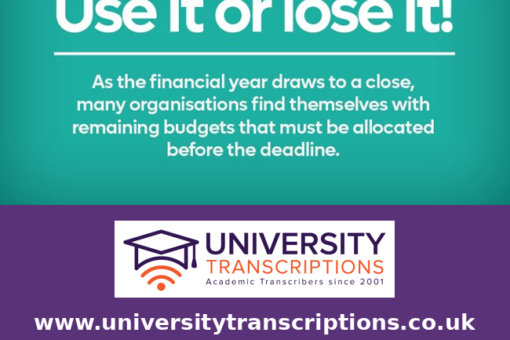 Purchase Transcription Credits with University Transcriptions and beat the year end return